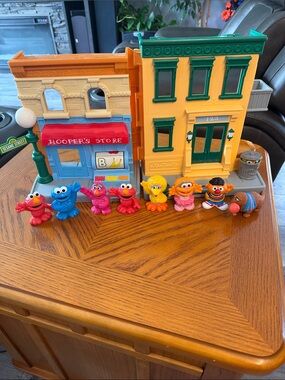 2010 Sesame Street Hooper's Store Playset with Colorful Figures - Sesame Street